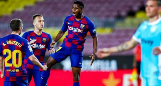 Triunfo del Barcelona con Ansu Fati como héroe  (VIDEO)