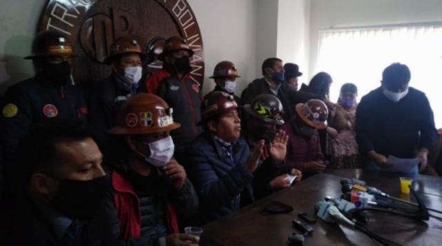 COB y mineros amenazan con generar una convulsión social si Áñez no viabiliza elecciones