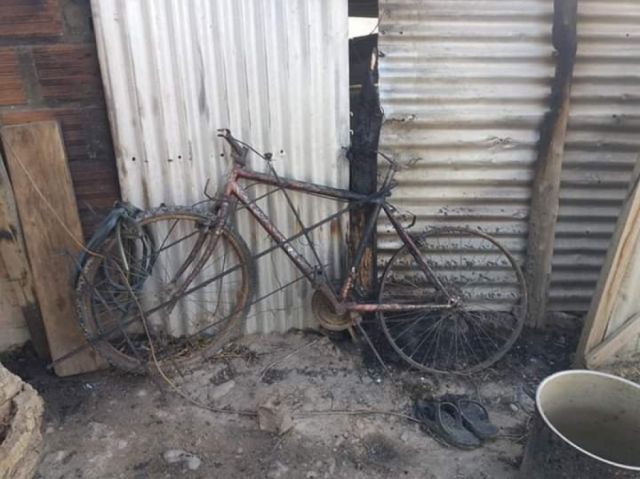 Bicicleta quemada