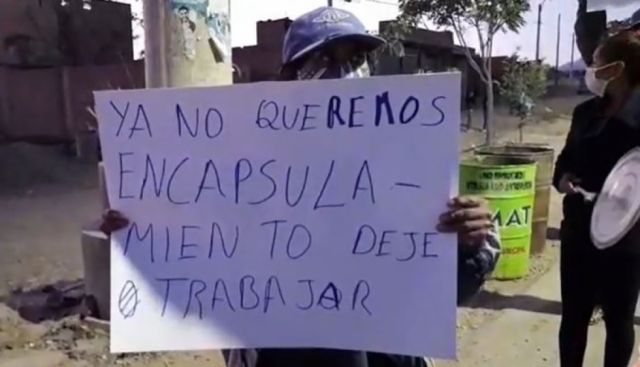 Marcha y cacerolazo,  vecinos en contra del encapsulamiento en Tarija