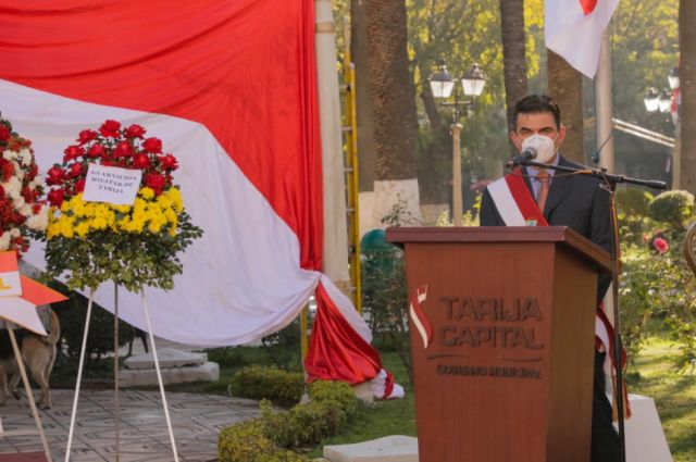 Alcalde Paz da un mensaje de fe y esperanza en los 446 años de fundación de Tarija