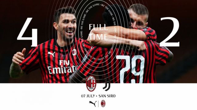 Histórico triunfo del Milan sobre la Juventus 