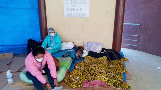 Huelga de hambre de personal de enfermería