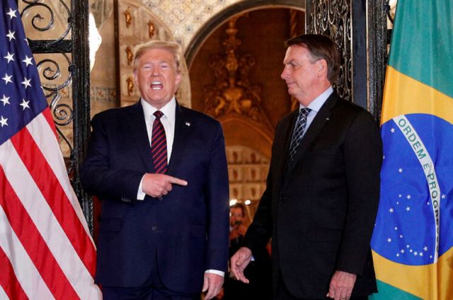 Bolsonaro desea que Trump sea reelegido en EEUU