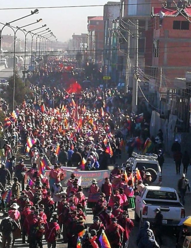 COB va a huelga indefinida, piden al TSE elecciones en septiembre 