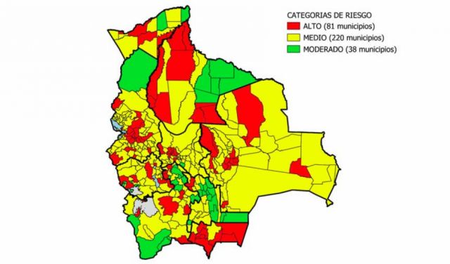 Ministerio de Salud: 9 de 11 municipios en Tarija mantienen riesgo alto