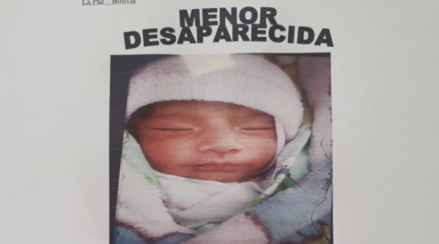 Investigan rapto de una recién nacida en La Paz