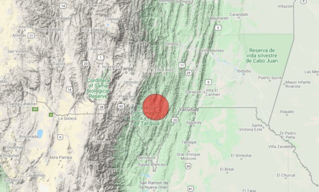 El Chaco registró un sismo de 3.8 de magnitud