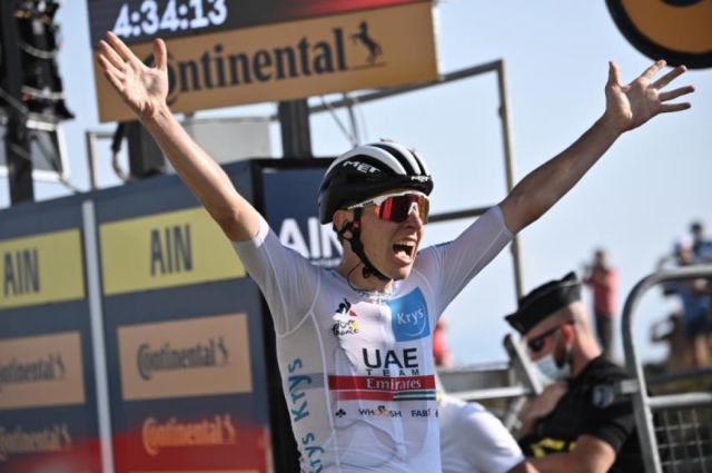 Tour de Francia: Pogacar se agiganta en el Grand Colombier, Roglic le gana a Bernal