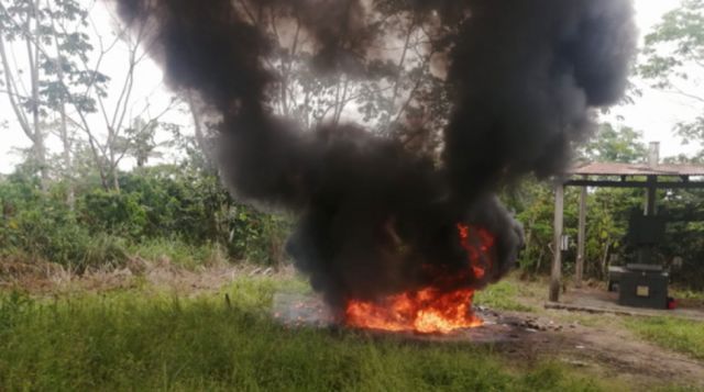FELCN incinera 210 kilos de droga del Chapare