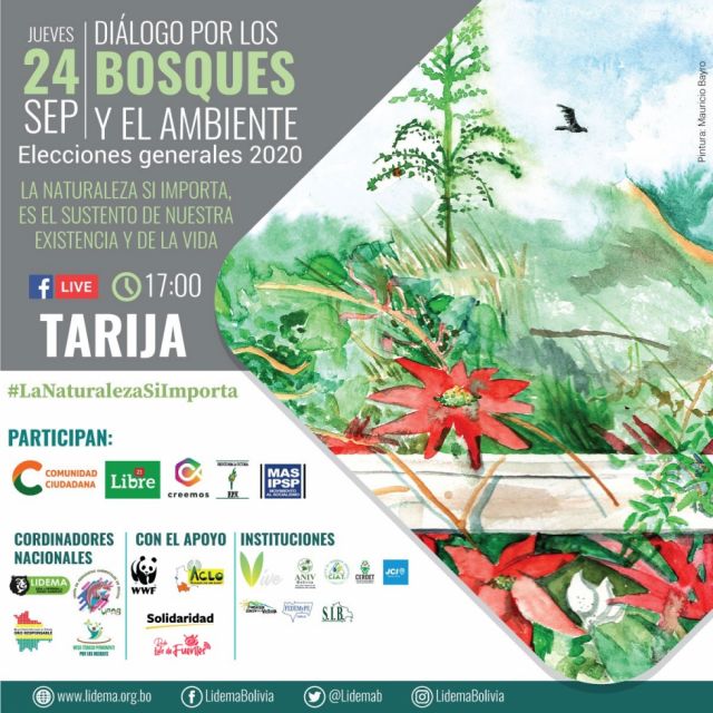 Cinco frentes políticos participarán del diálogo sobre bosques y medio ambiente 