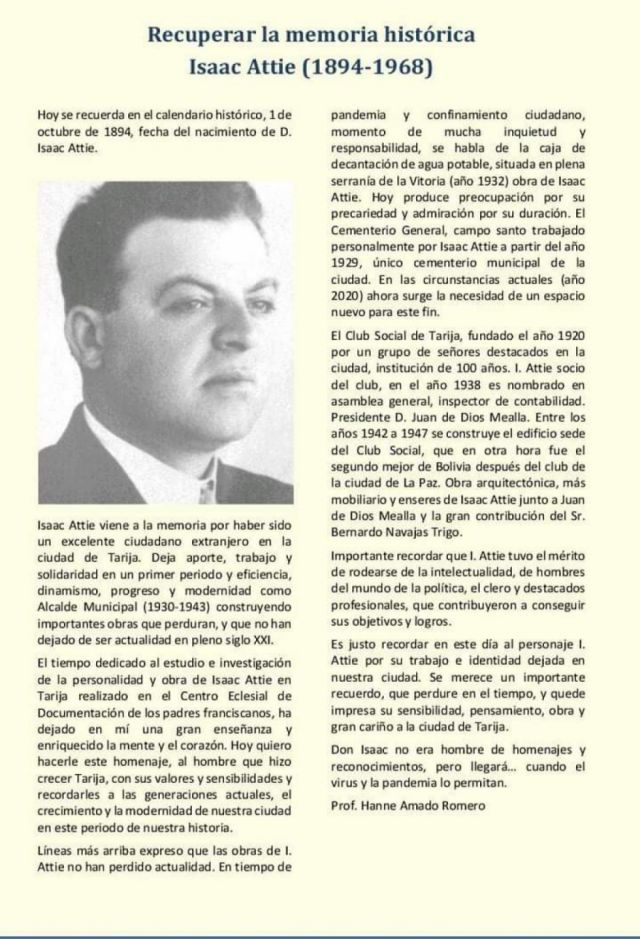 Un día como hoy, hace 126 años, nació Isaac Attie