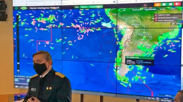 Alerta en Chile por la cercanía en sus costas de 300 barcos chinos sospechosos de realizar pesca ilegal