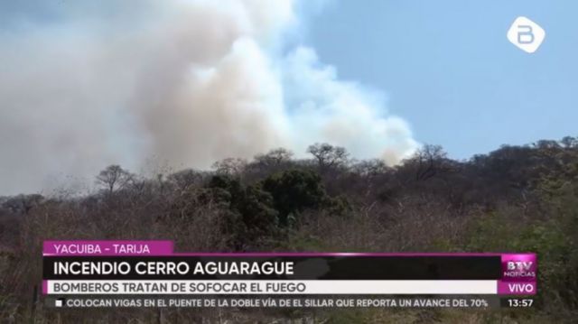 Defensoría exige al gobierno nacional y local atención inmediata al incendio en el Aguaragüe-Tarija