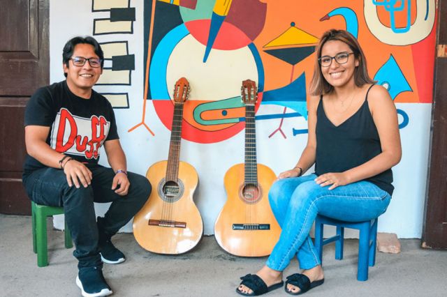 El Dúo Ramé, conformado por Natalia Humacata  y Daniel Vargas.