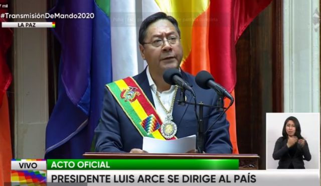 Mensaje del Presidente de Bolivia