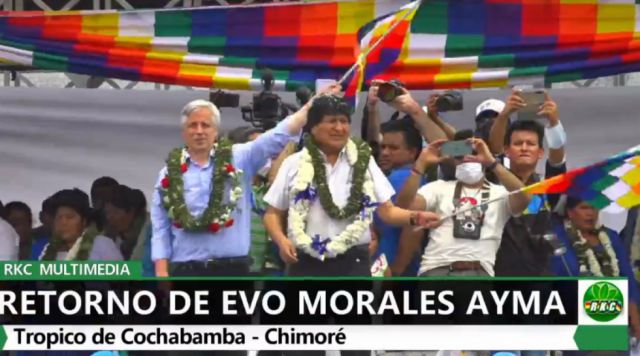 Evo llega a Chimoré
