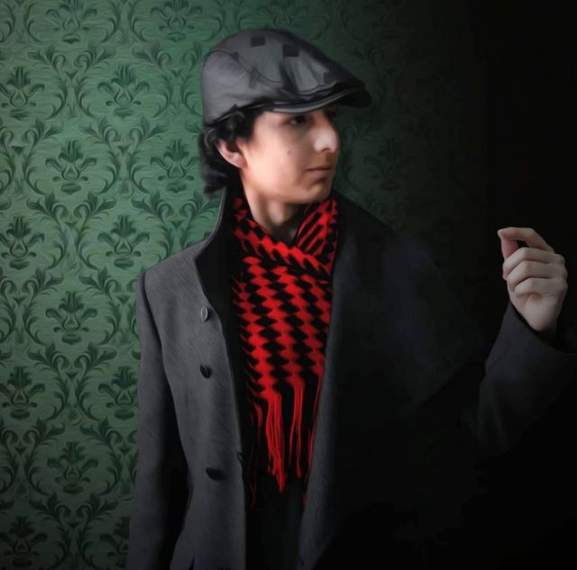 A través de la fotografía, Abraham,  libera su lado más creativo,  con retratos de sí mismo  al estilo victoriano.