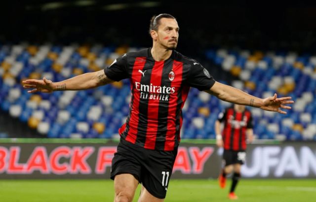 Dos goles, récord y lesión para Zlatan en el AC Milan