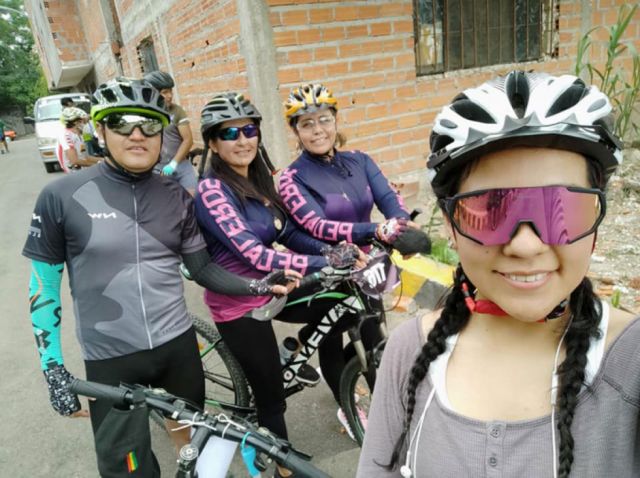 Los integrantes del Club Pedaleros Tarija  también participaron.