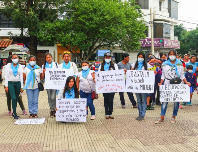 Representantes de la organización “Genoveva Ríos” en Tarija.