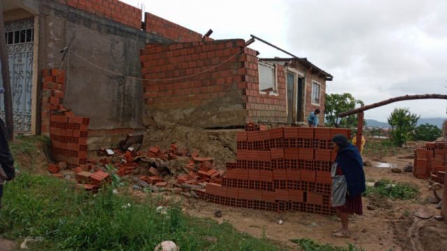 Viviendas afectadas por las lluvias