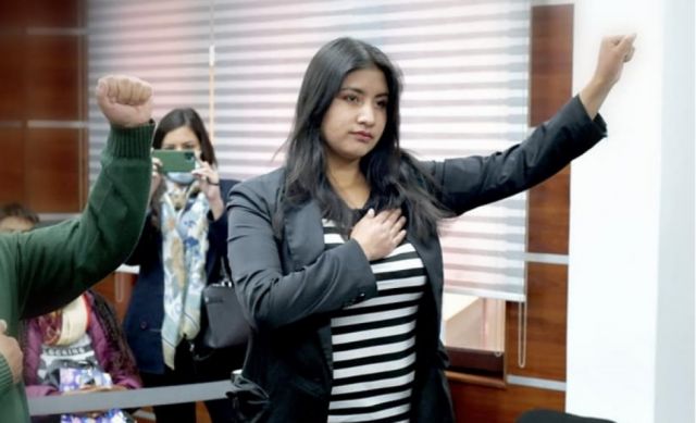 Posesionan a Kely Aruquipa como Directora Plurinacional de la Juventud