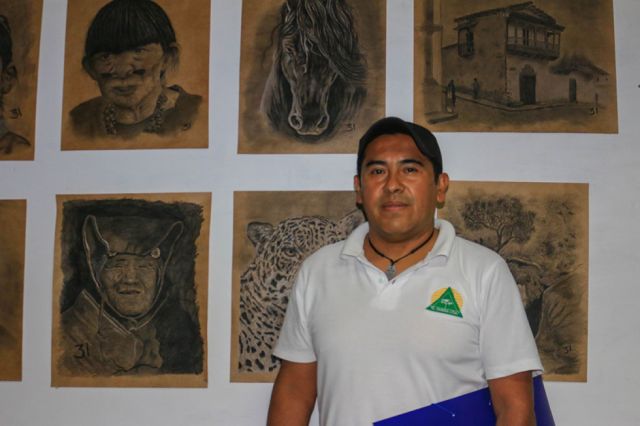 Wildo Lizarazu fue uno de los estudiantes del taller.