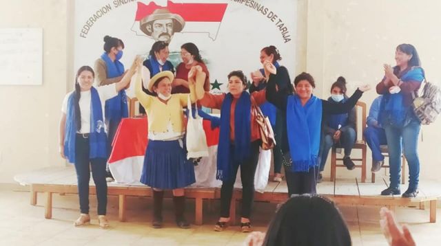 Sonia Condori es precandidata a la alcaldía de Cercado por el MAS
