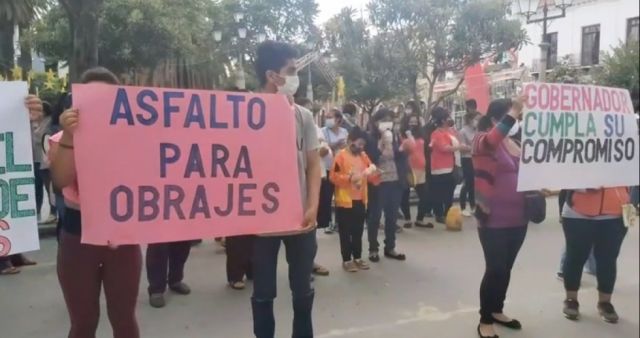 Vecinos de Obrajes-Tarija piden cumplir asfaltado del tramo carretero