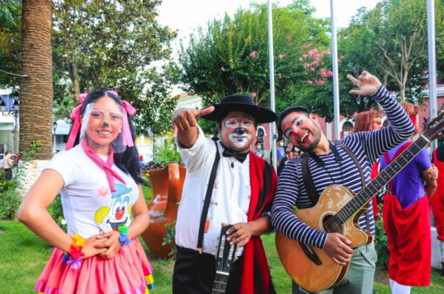 El show incluyó un número musical.