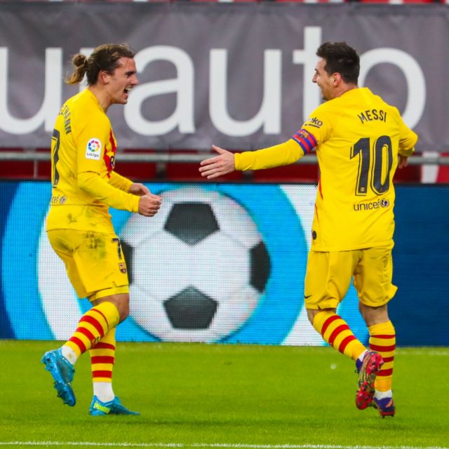 Con goles de Messi, el Barcelona venció 3 a 2 al Athletic Bilbao