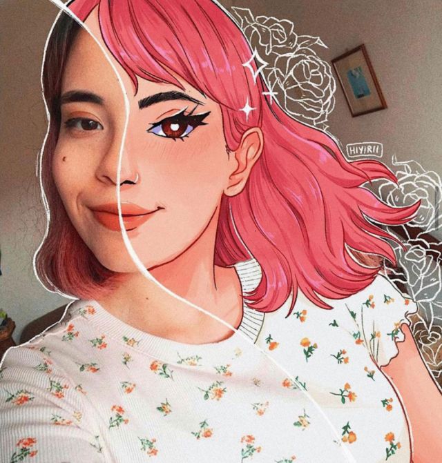 La artista cruceña explora diversos estilos en la ilustración  y diseño, así como también  en su estilo personal que destaca por su estética y colores.