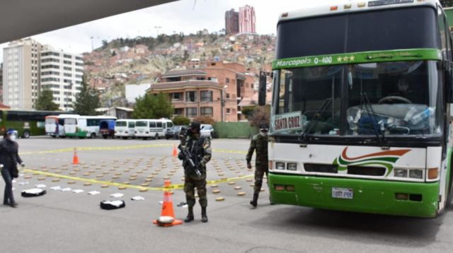 Droga incautada en una flota