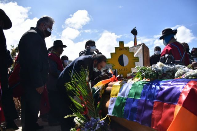 Entierran al ‘Mallku’ en su comunidad natal 