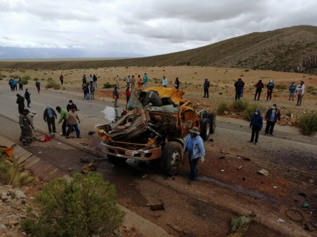 Accidente en carretera a Yunchará