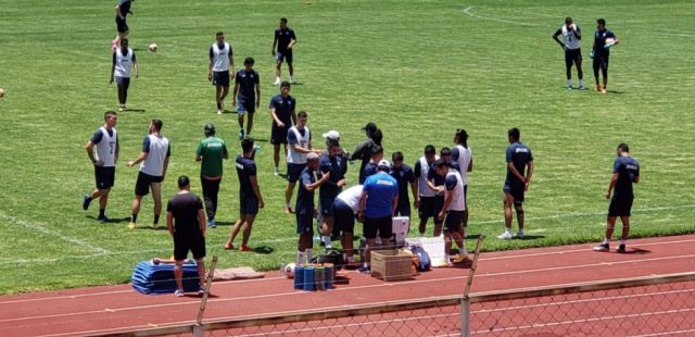 Justiniano se sumó al equipo “A” de Bolívar en la práctica