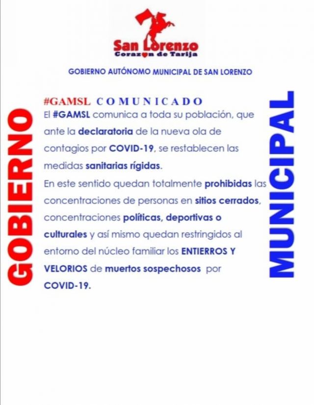 San Lorenzo ingresa a cuarentena rígida, prohiben actividades deportivas, culturales entre otras