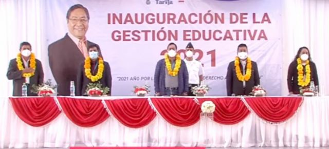 Inauguración del año escolar en Tarija