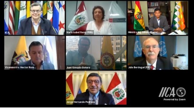 Países de la CAN acuerdan Agenda Agropecuaria Andina para impulsar reactivación