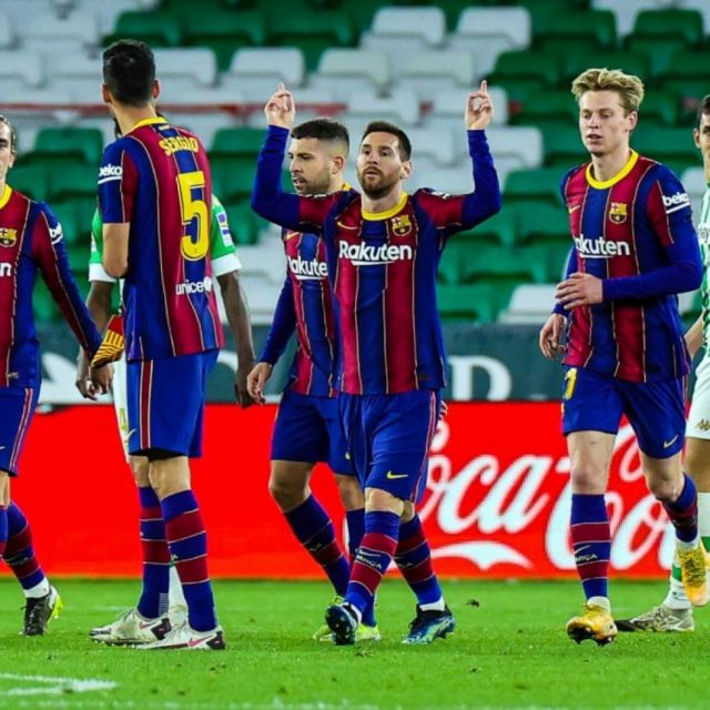 El Barcelona le ganó 3-2 al  Betis de Manuel Pellegrini