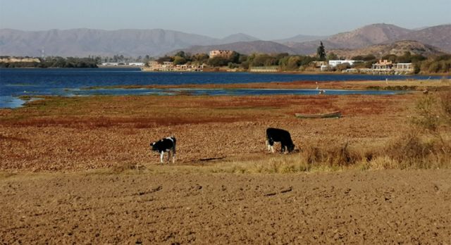 El colorido lago San Jacinto  