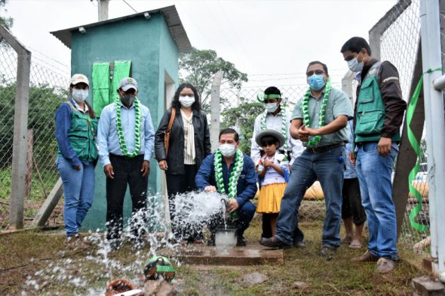 Habilitan un pozo  para la agricultura  en Brecha 15 - Yacuiba 