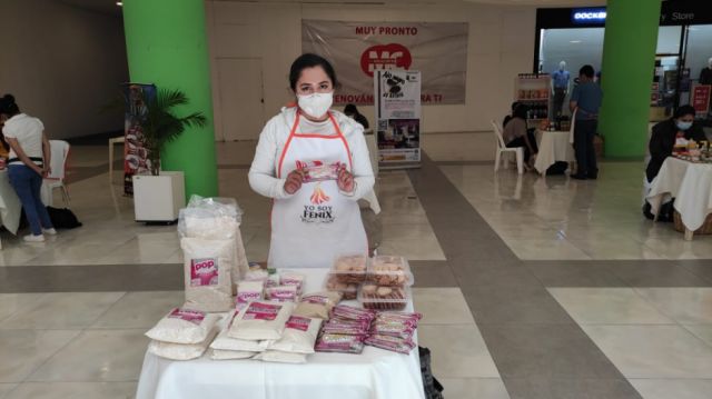 Isabel Cueto con un emprendimiento basado en los derivados del amaranto.