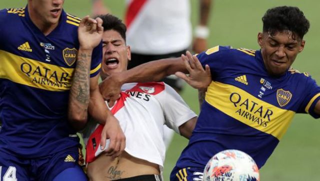 Boca Juniors empató 1-1 con River Plate en la Bombonera