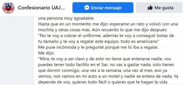 Suboficial del SAR en Tarija es denunciado por acoso en el "Confesionario UAJMS"