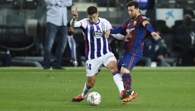 Arenga de Messi pidiendo una reacción a sus compañeros 