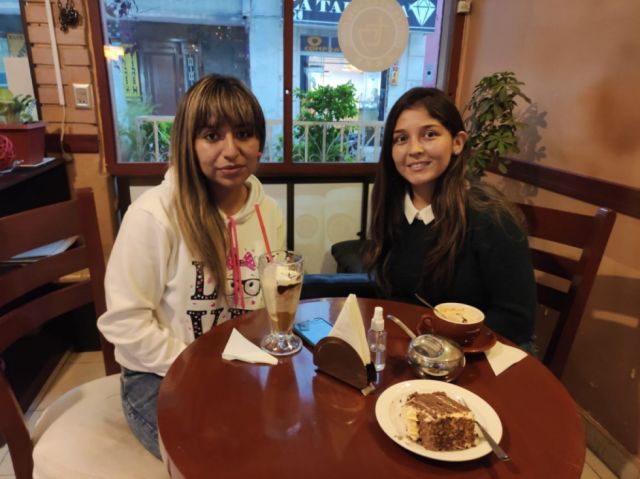 Fue una tarde de encuentro para Carla Rocxet y María Coronado