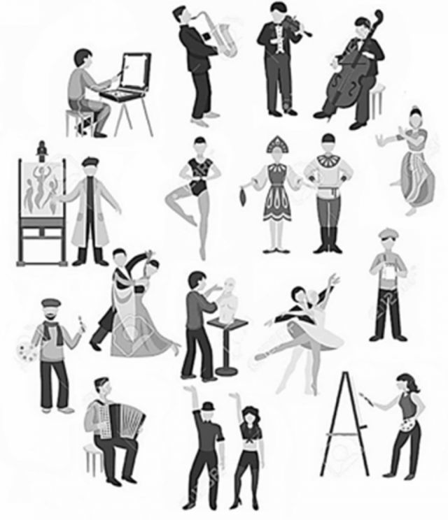 Hay muchos tipos de artistas