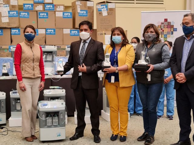 Covid-19: OPS dona equipos a Bolivia